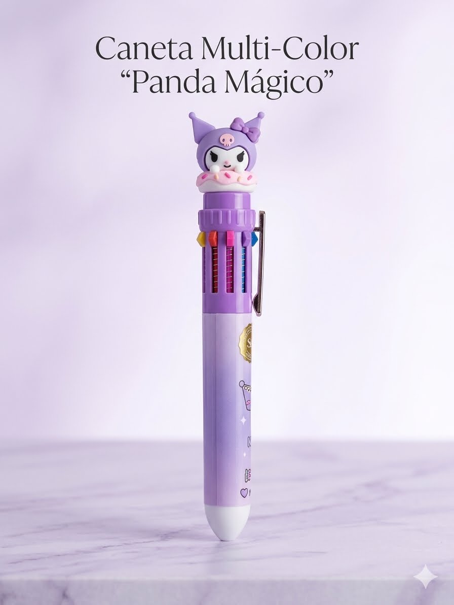 Caneta Multicolor Panda Mágico 10 Cores em 1 - Imagem 2